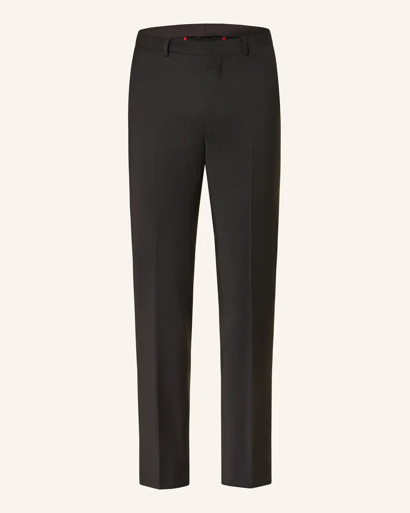 HUGO BOSS Anzughose Hesten Slim Fit schwarz Schwarz