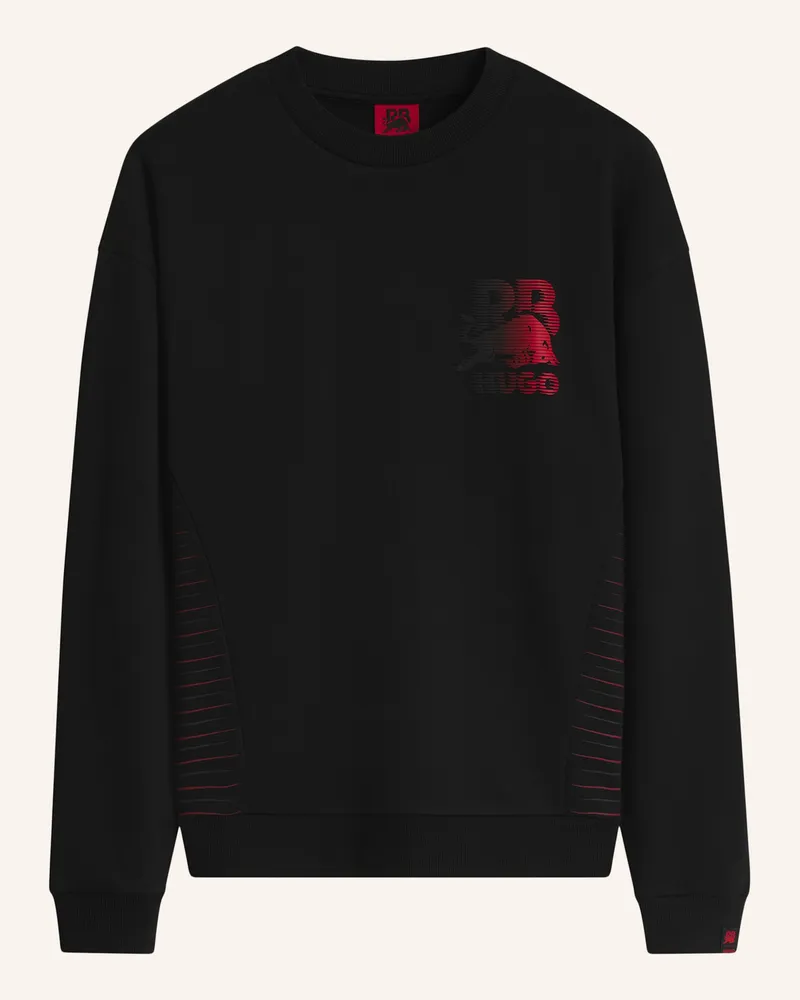 HUGO BOSS Sweatshirt Duncana_Rb Relaxed Fit schwarz Schwarz