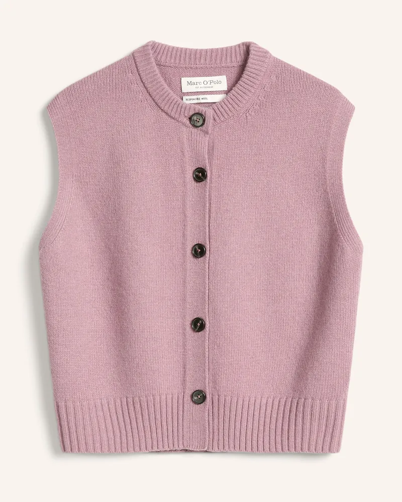 Marc O'Polo Ärmelloser Cardigan lila Lila