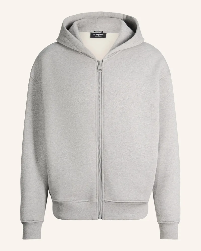 Strellson Hoodie-Jacke grau Hellgrau