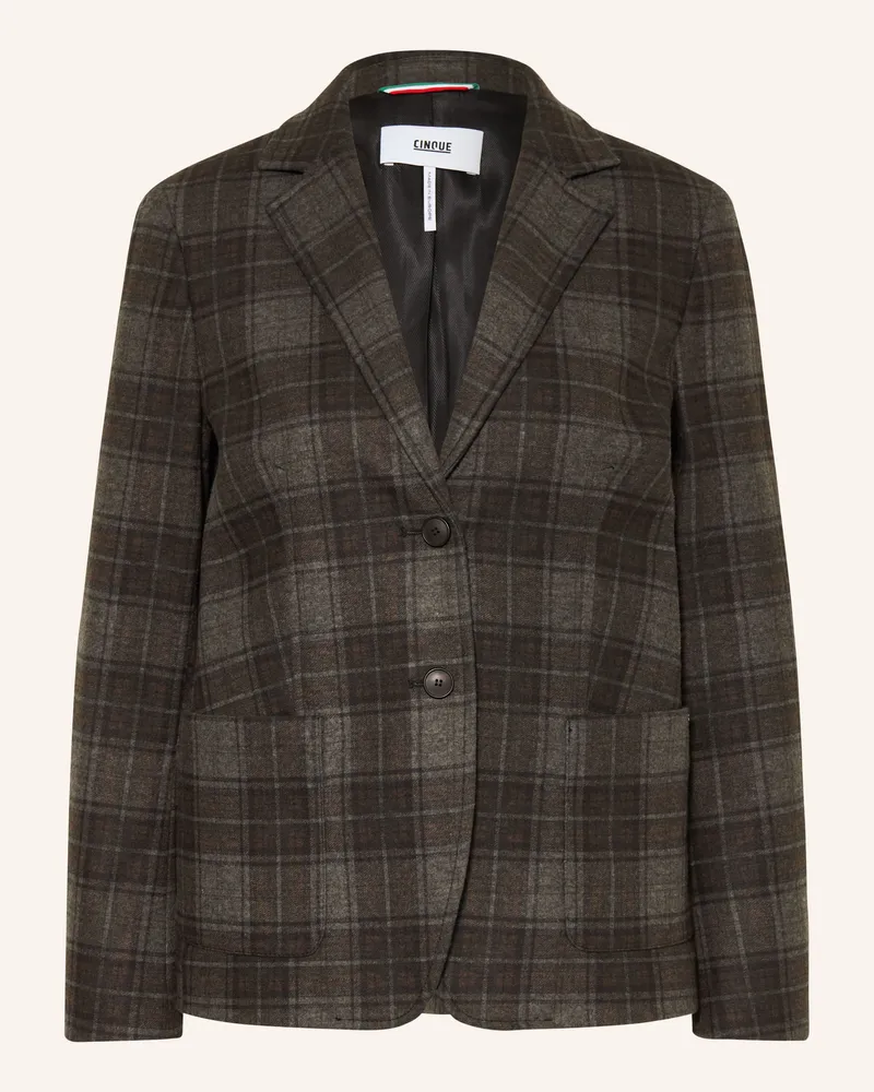 cinque Flanellblazer Cibelti gruen Dunkelbraun