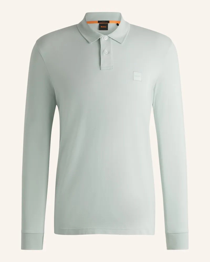 HUGO BOSS Piqué-Poloshirt PASSERBY Slim Fit Blau