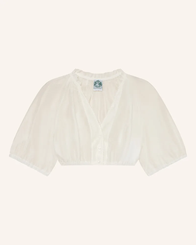 Hammerschmid Dirndlbluse ANGELA mit Rüschen Weiss
