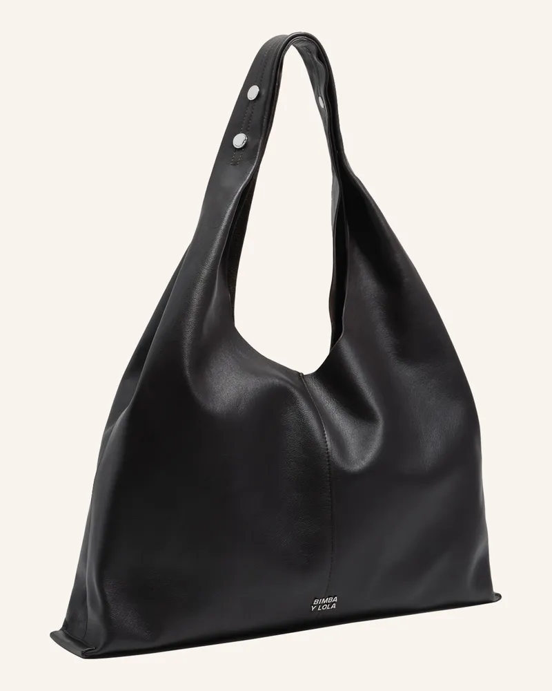 BIMBA Y LOLA Leder-Maxi-Bikini-Papiertasche braun Braun