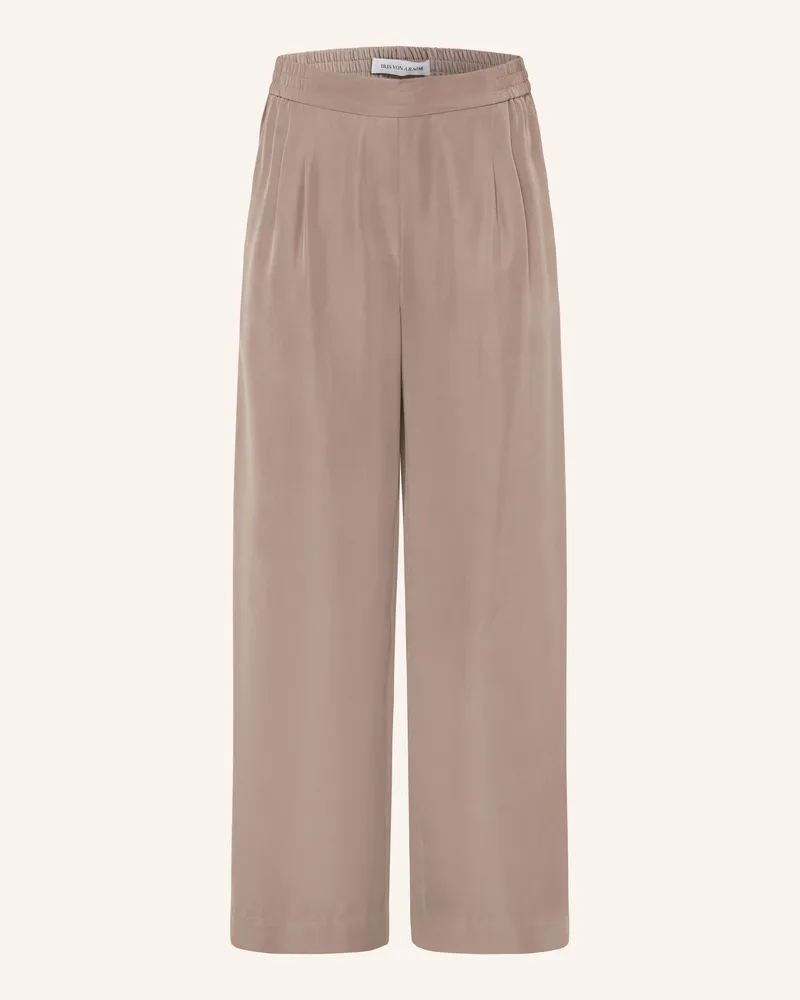 Iris von Arnim Marlenehose SUE aus Seide Taupe