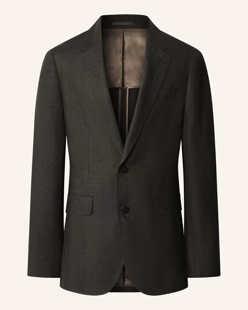 Hackett Sakko Linen Delave Hopsack gruen Khaki