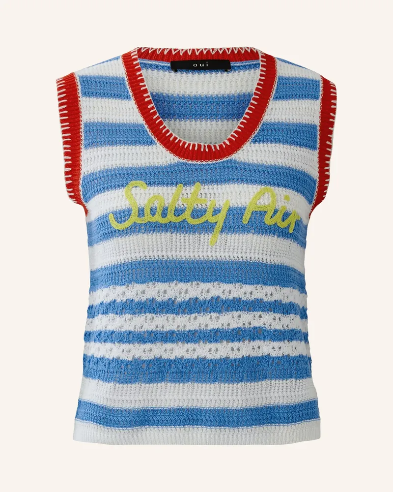 Oui  Pullunder blau Blau