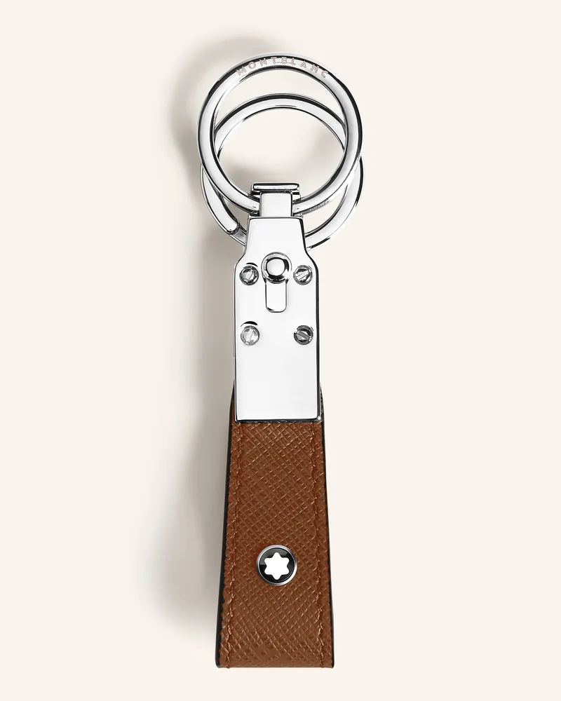 Montblanc Saffiano-Schlüsselanhänger SARTORIAL Braun