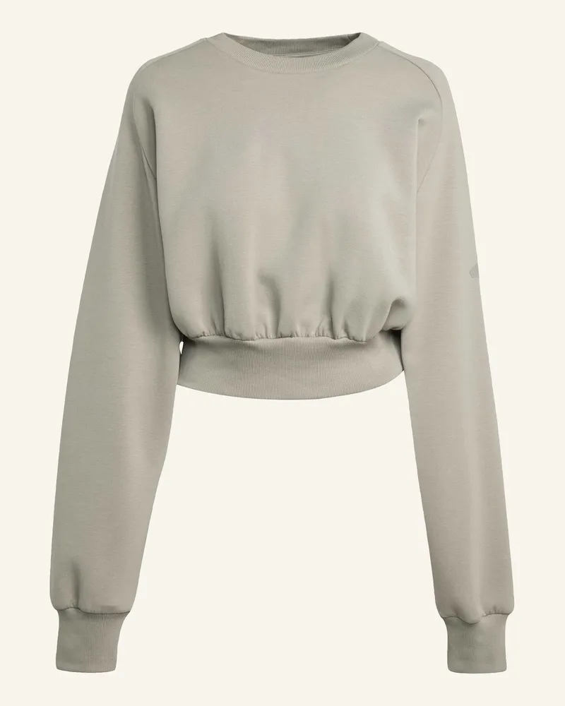adidas Sweatshirt Soft Lux gruen Silber