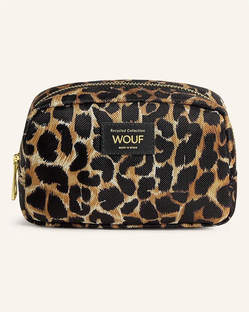 WOUF Kosmetiktasche braun Schwarz