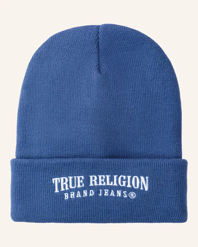 True Religion Beanie blau Blau