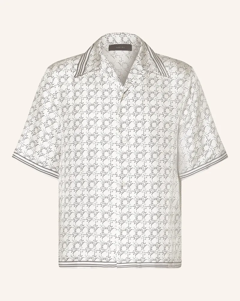 Amiri Resorthemd Comfort Fit aus Seide Grau