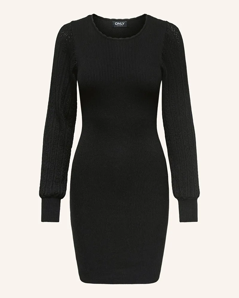 only Strickkleid Schwarz