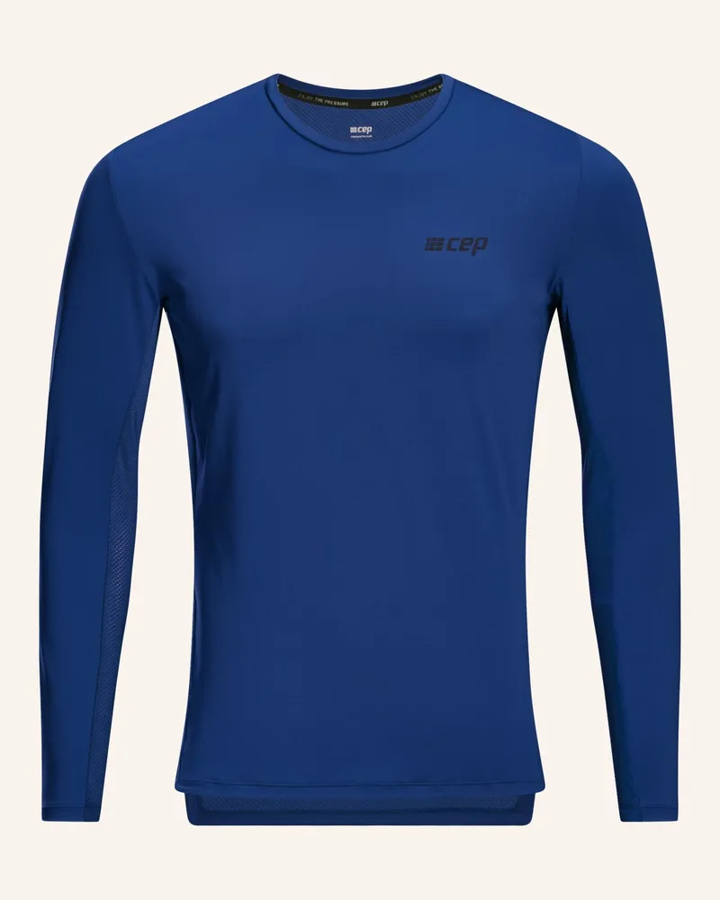 CEP Laufshirt The Run Long Sleeve blau Dunkelblau