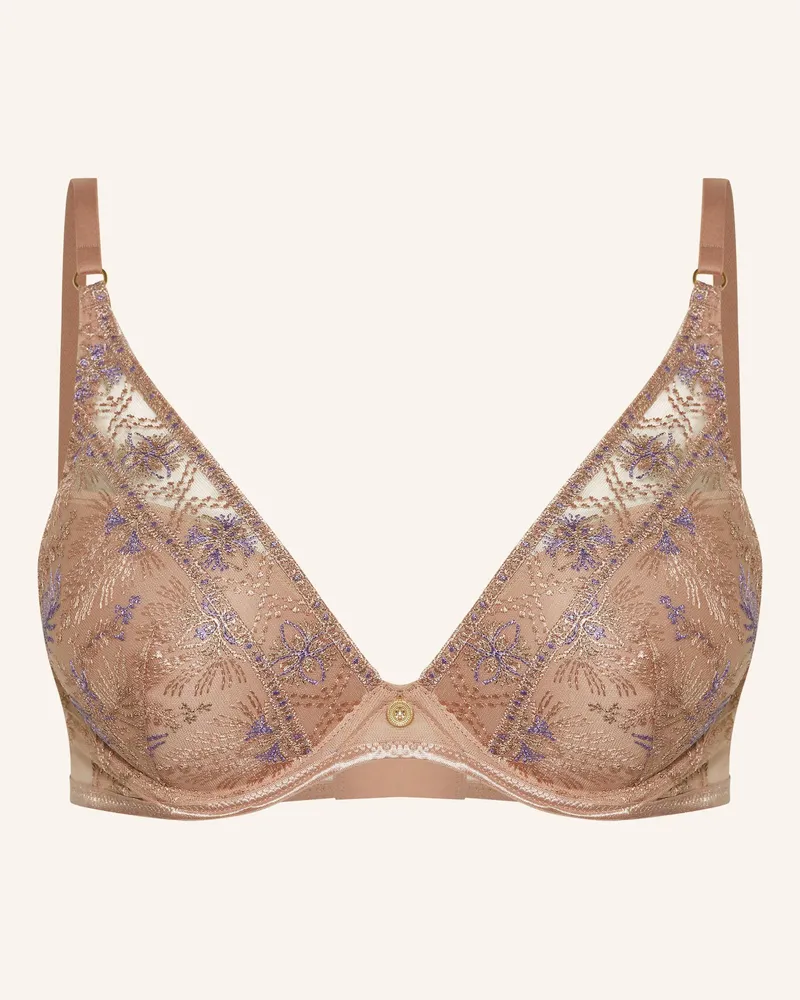 Aubade Push-up-BH SOUND OF HEART mit Glitzergarn Nude