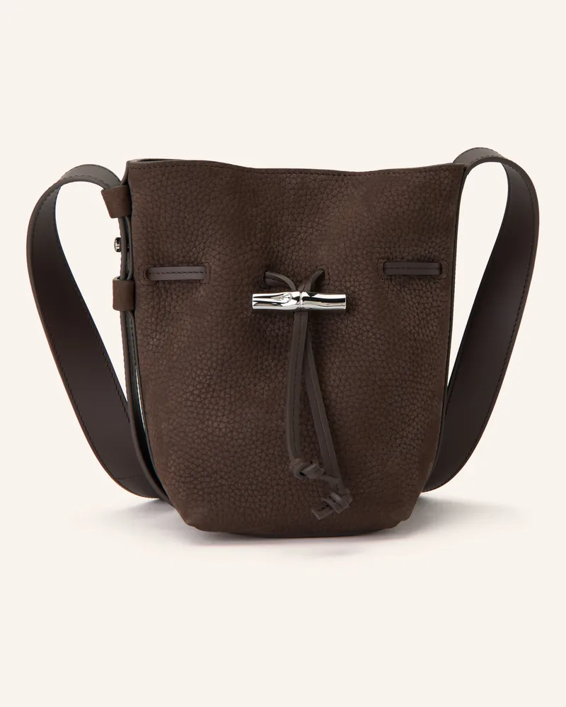 Longchamp Beuteltasche Le Roseau Small braun Dunkelbraun