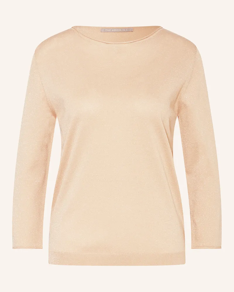 (THE MERCER) N.Y. Pullover mit Glitzergarn Beige