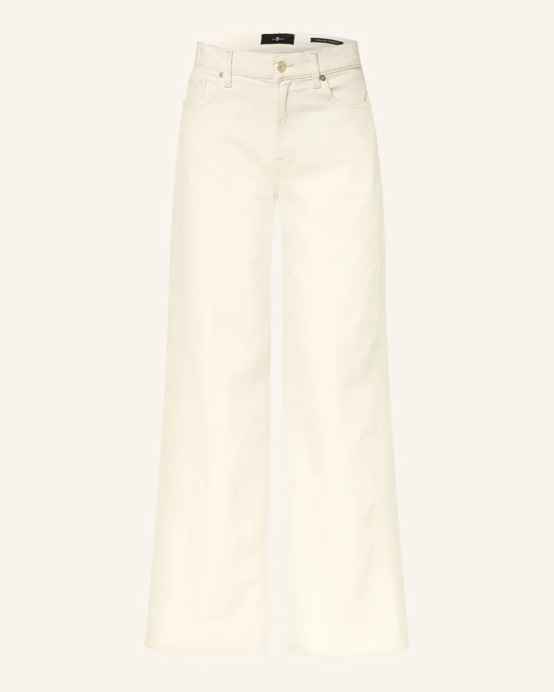 7 for all mankind Wide Leg Jeans Lotta Tailorless weiss 3o9