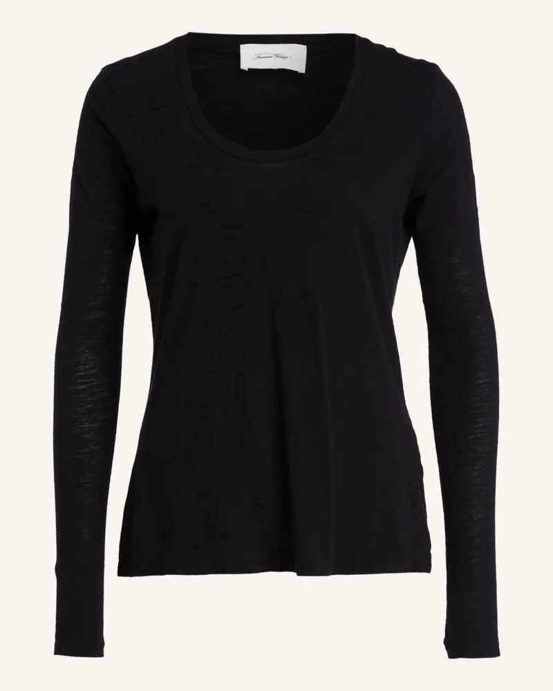 American Vintage Longsleeve Jacksonville schwarz Schwarz