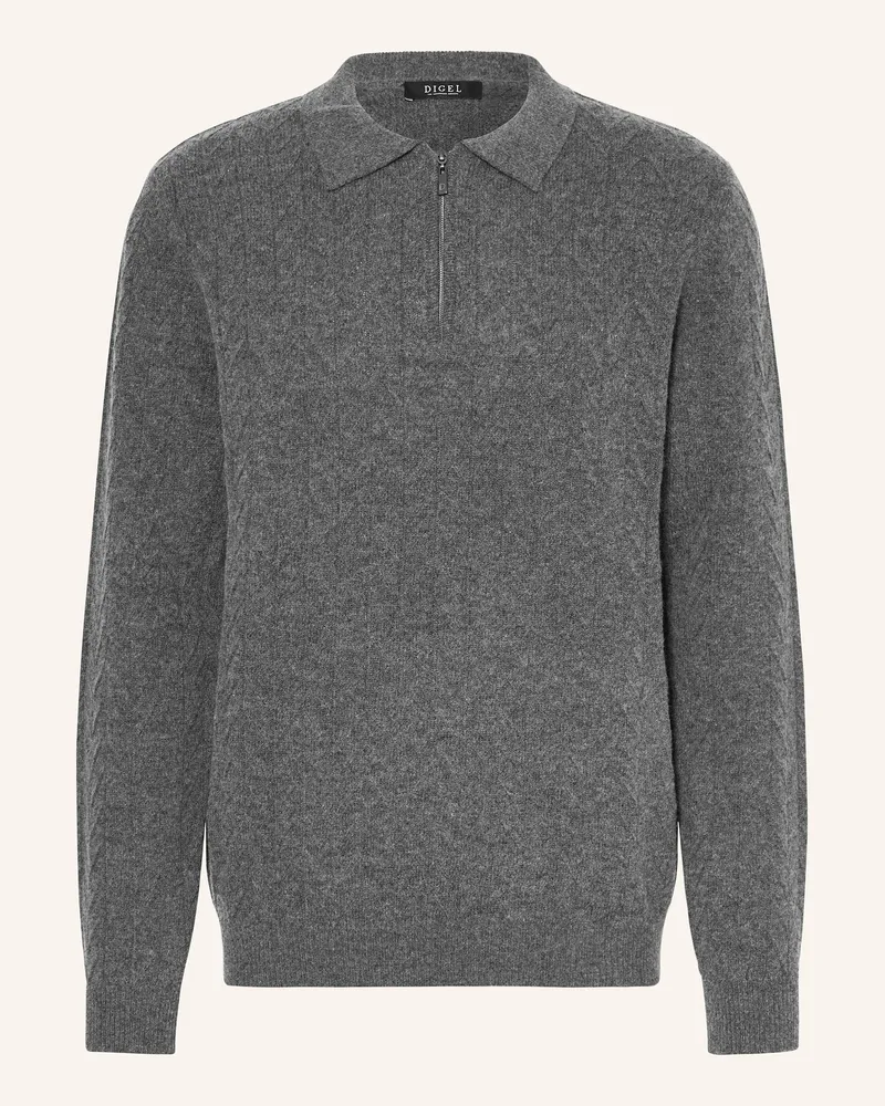 Digel Strick-Poloshirt DAMY-Z Dunkelgrau