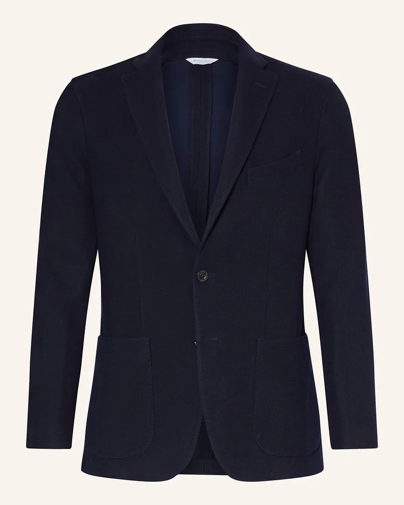 Boglioli Stricksakko Extra Slim Fit blau Dunkelblau