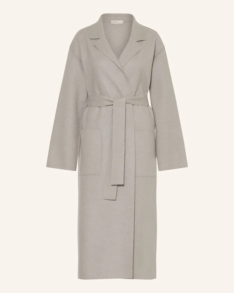 Lunaria Cashmere Cashmere-Mantel Hellgrau