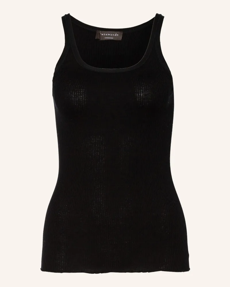 Rosemunde Seidentop Belle schwarz Schwarz