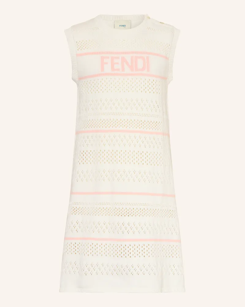 Fendi Strickkleid rosa Weiss