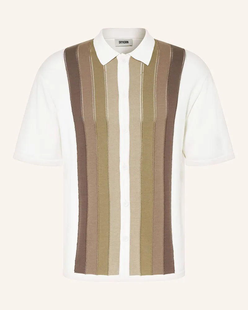 Drykorn Strickhemd DANTTE Relaxed Fit Ecru