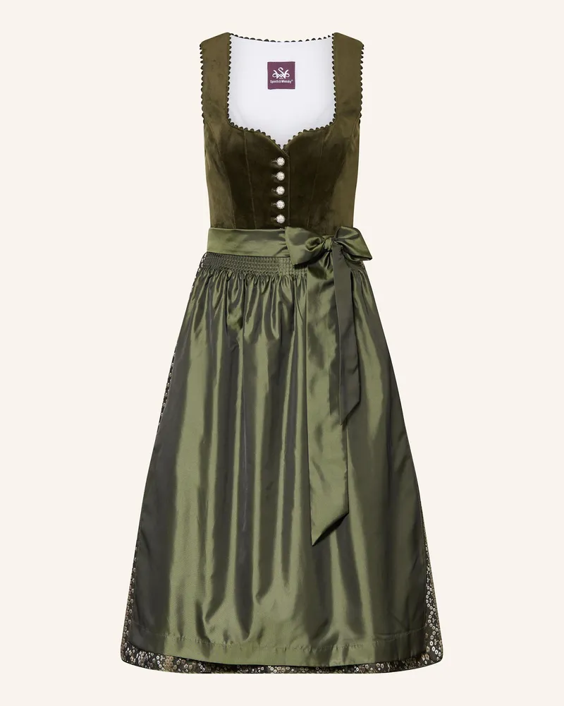 Spieth & Wensky Dirndl Giulianna gruen Oliv