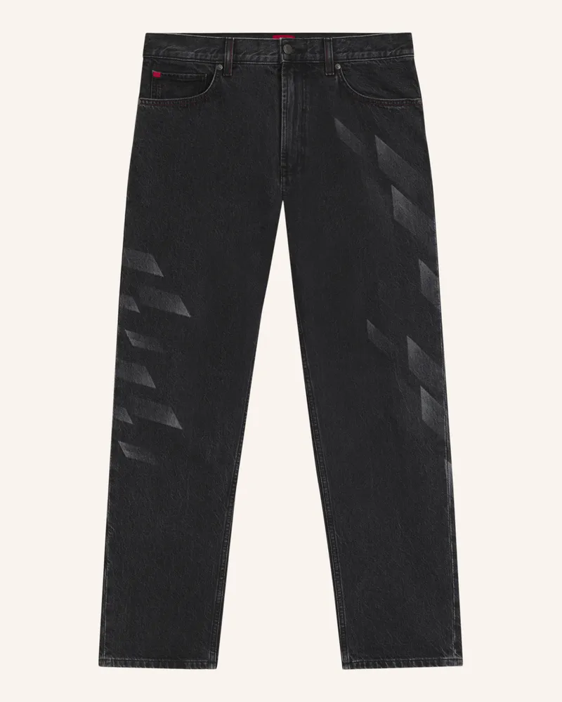 HUGO BOSS Jeans HUGO838_RB Relaxed Fit Schwarz