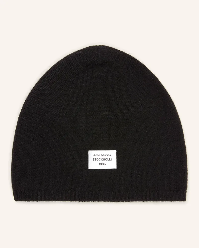 Acne Studios Cashmere-Mütze schwarz Schwarz
