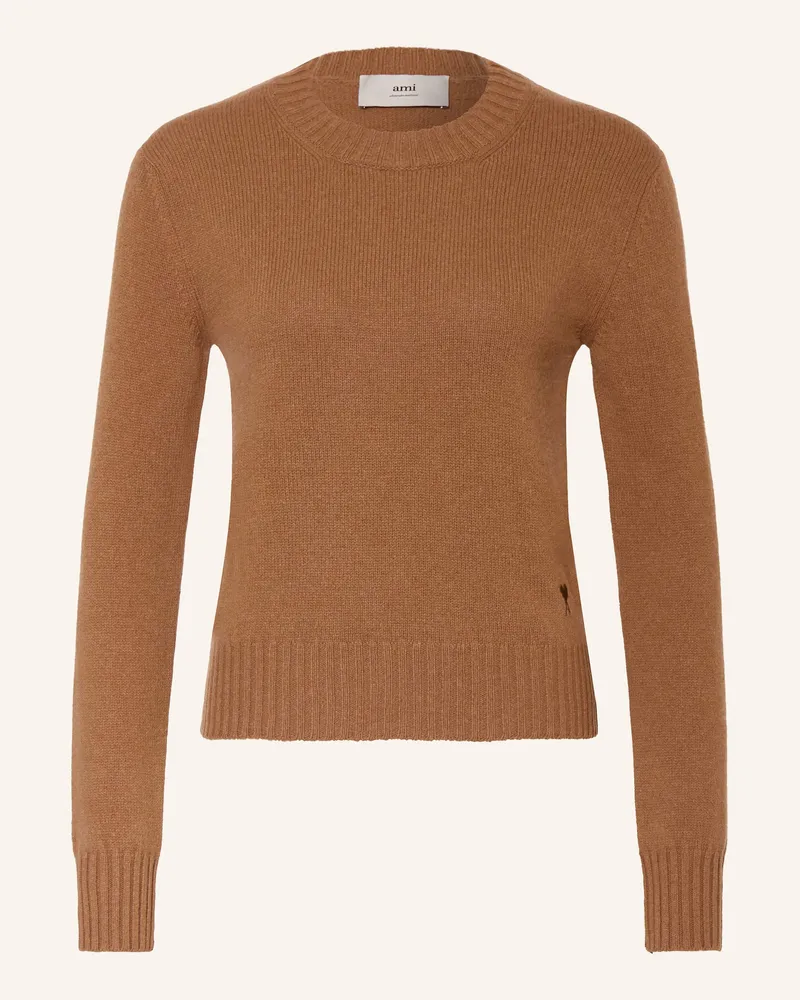 AMI Paris Cashmere-Pullover Braun
