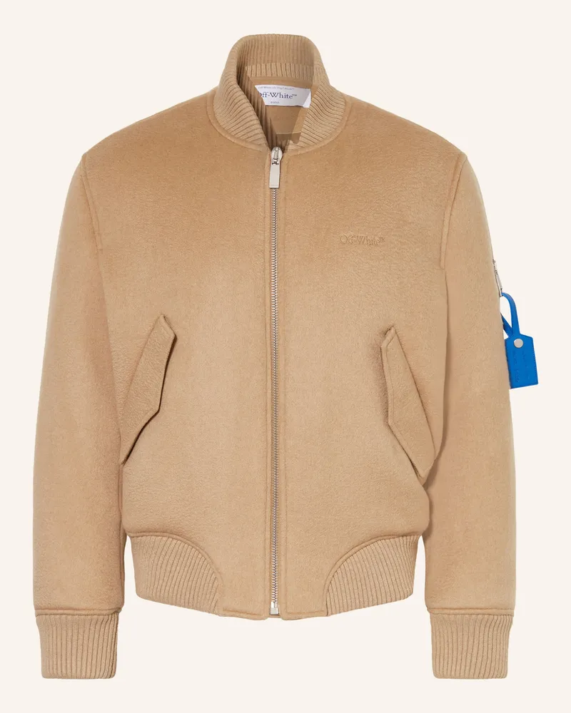 OFF-WHITE Cashmere-Blouson Camel