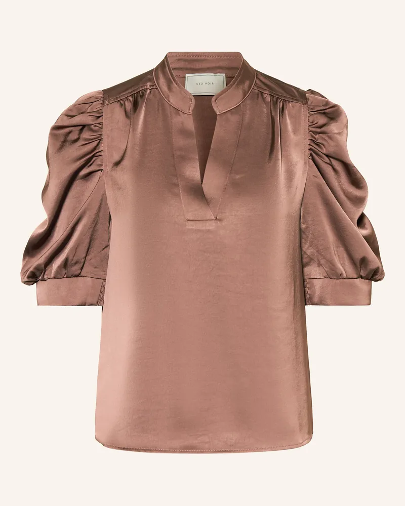 Neo Noir Blusenshirt ROELLA aus Satin Altrosa