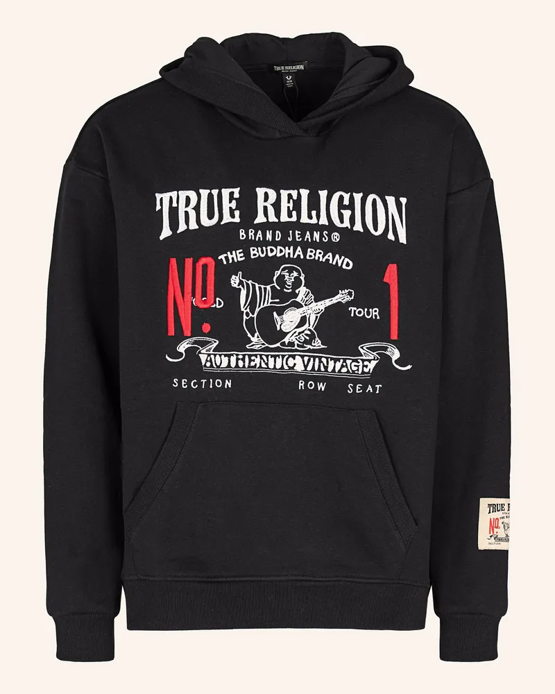 True Religion Hoodie TRUE VINTAGE Schwarz
