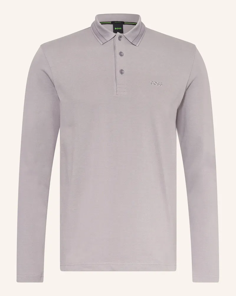 HUGO BOSS Piqué-Poloshirt Plisy Regular Fit grau Grau