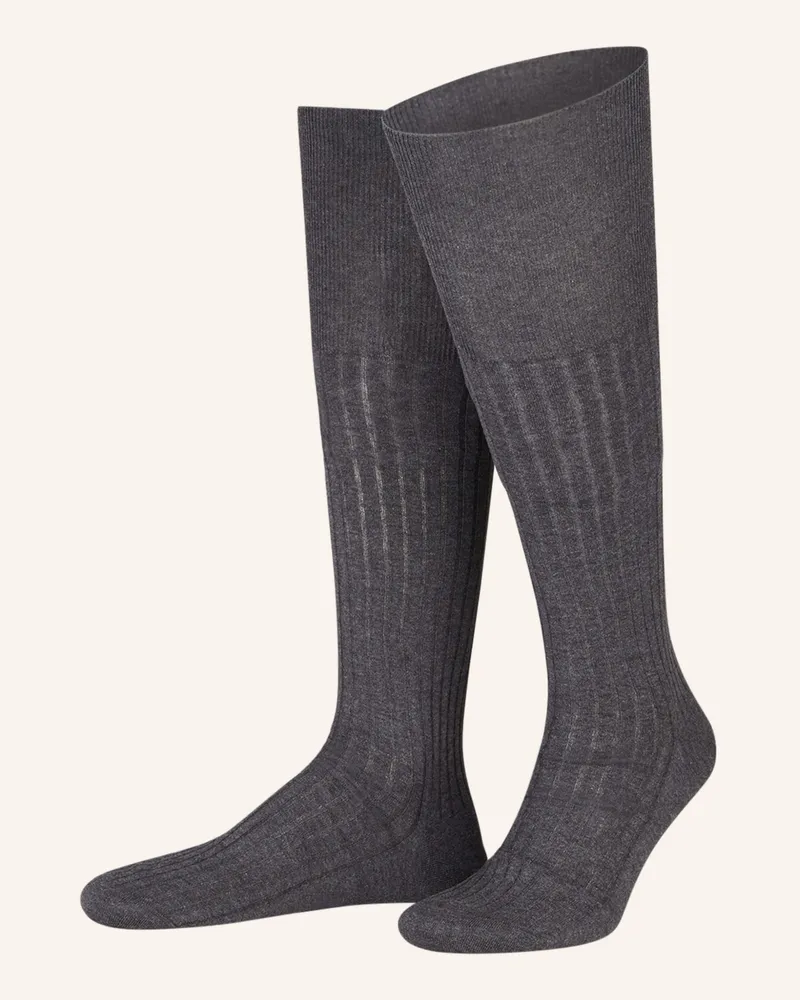 Falke Kniestrümpfe Luxury No.13 grau 3095