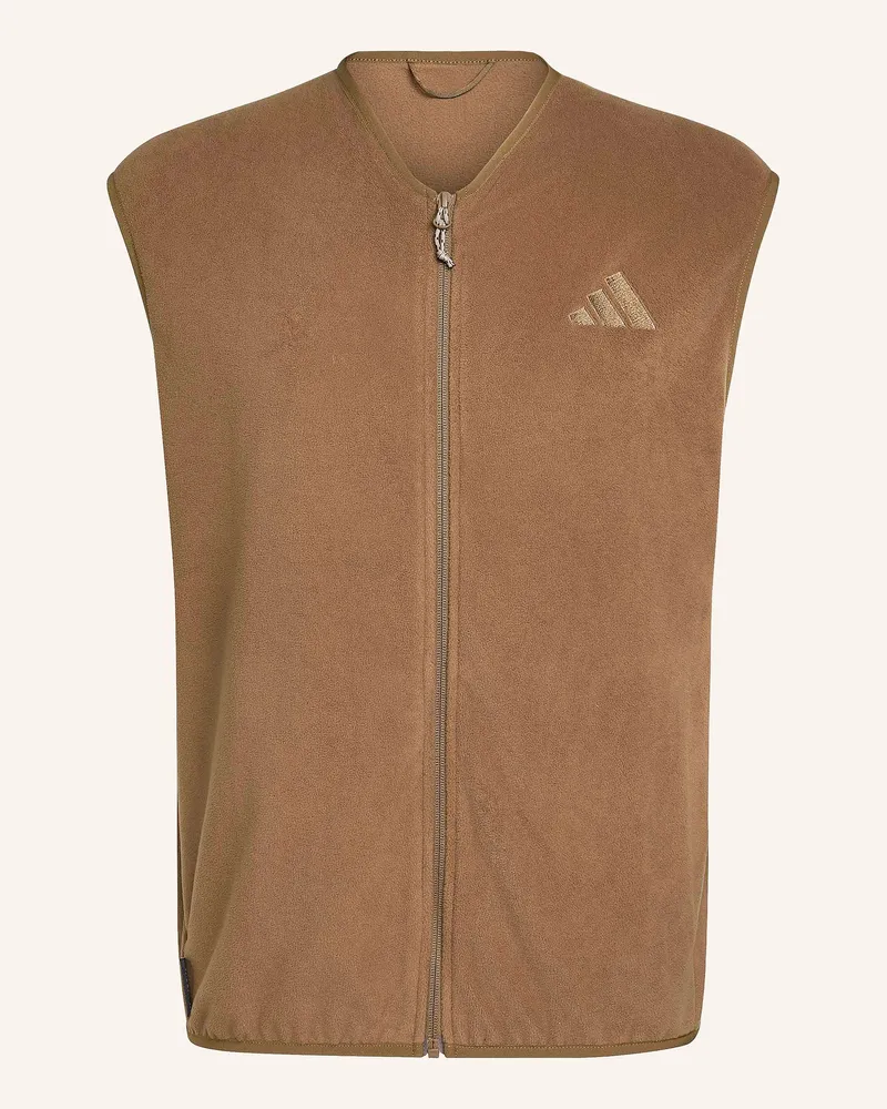 adidas Fleeceweste Terrex Multi Climawarm braun Cognac