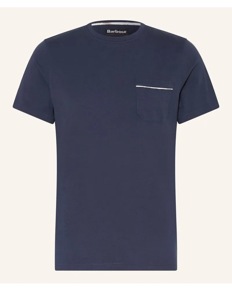 Barbour T-Shirt WOODCHURCH Blau