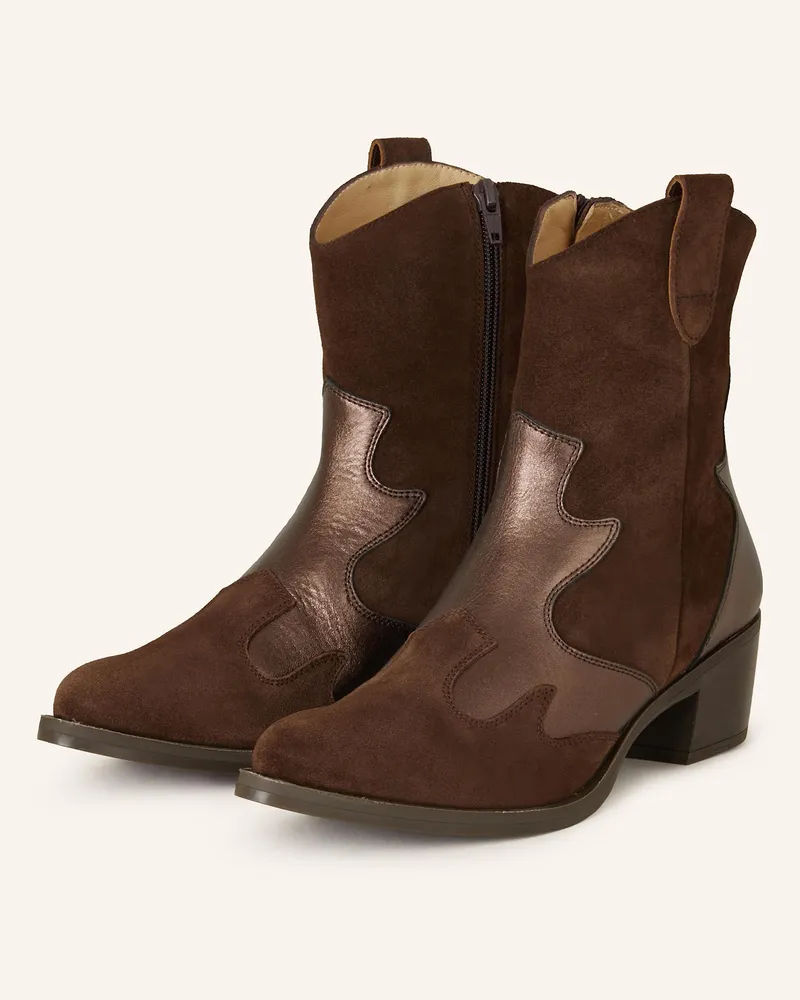 Unisa Cowboy Boots GRETTE Dunkelbraun