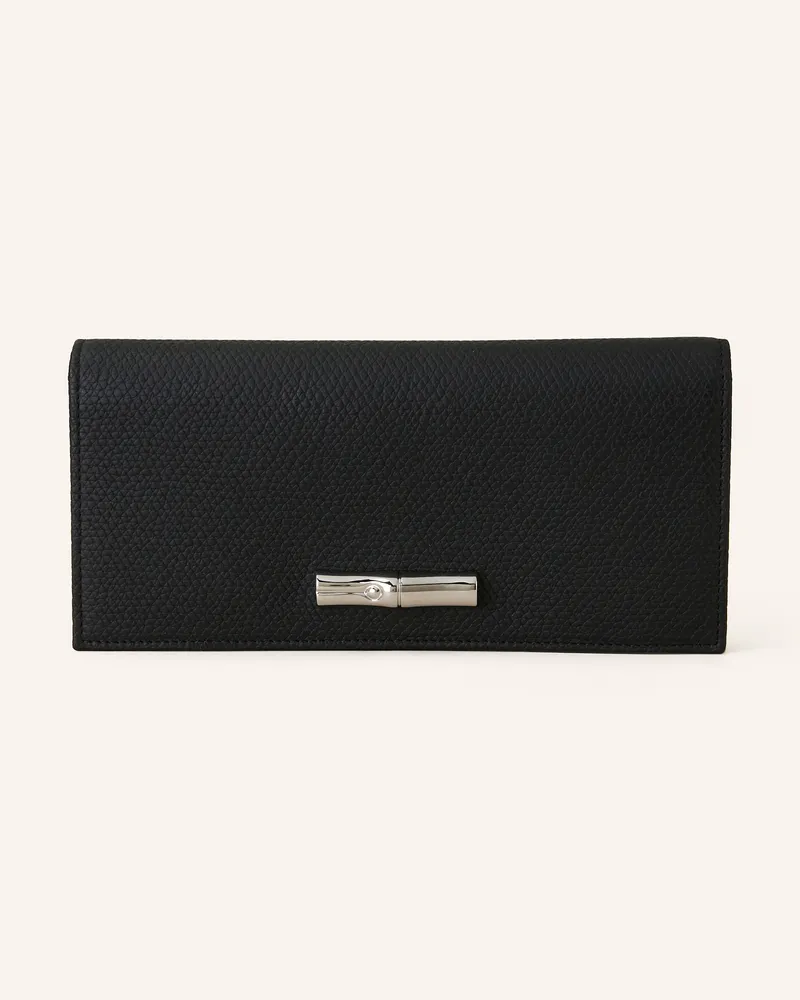 Longchamp Geldbörse Le Roseau schwarz Schwarz