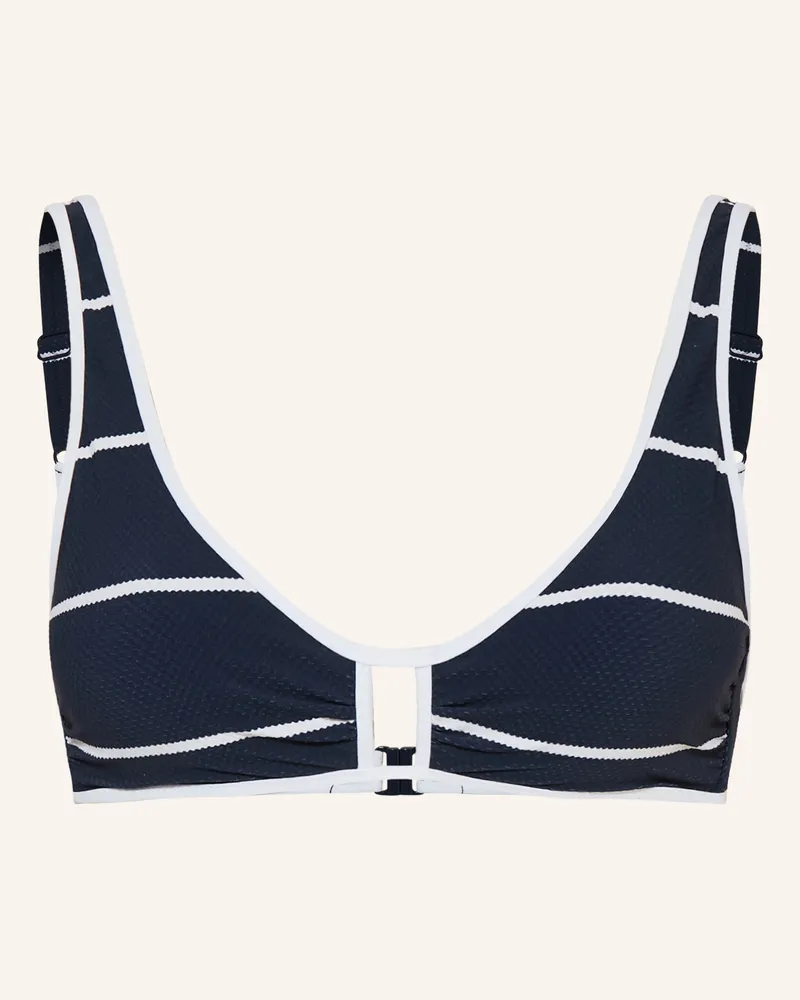 watercult Bustier-Bikini-Top Coastal Lines blau Dunkelblau