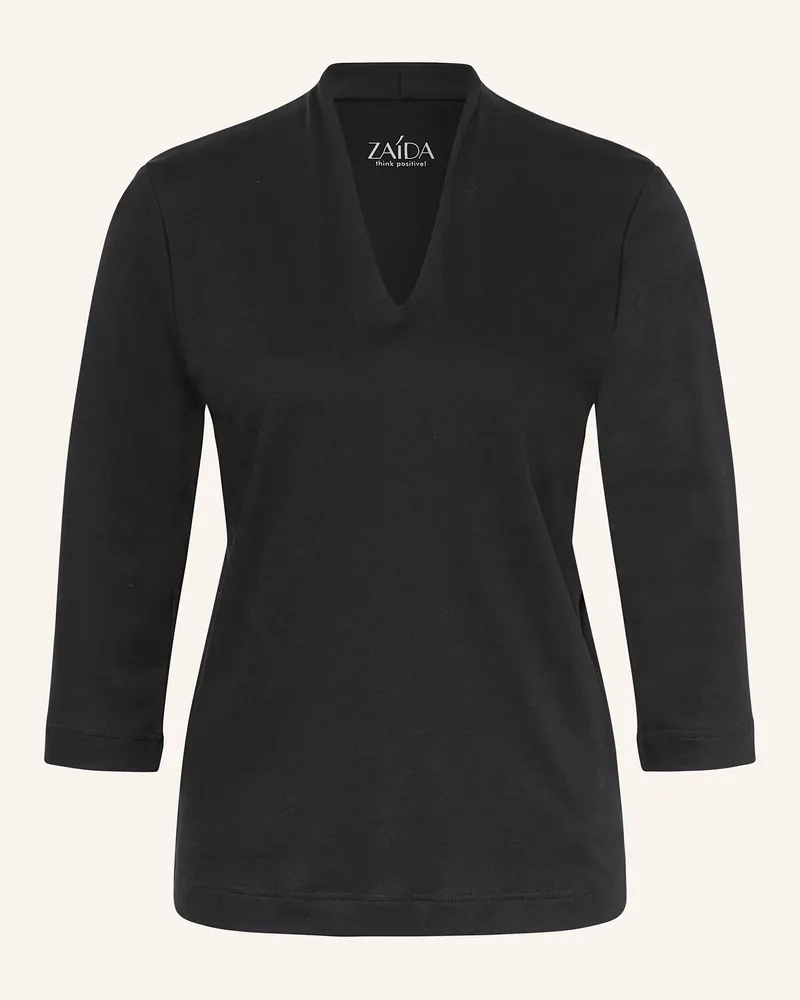 ZAíDA T-Shirt mit 3/4-Arm Schwarz