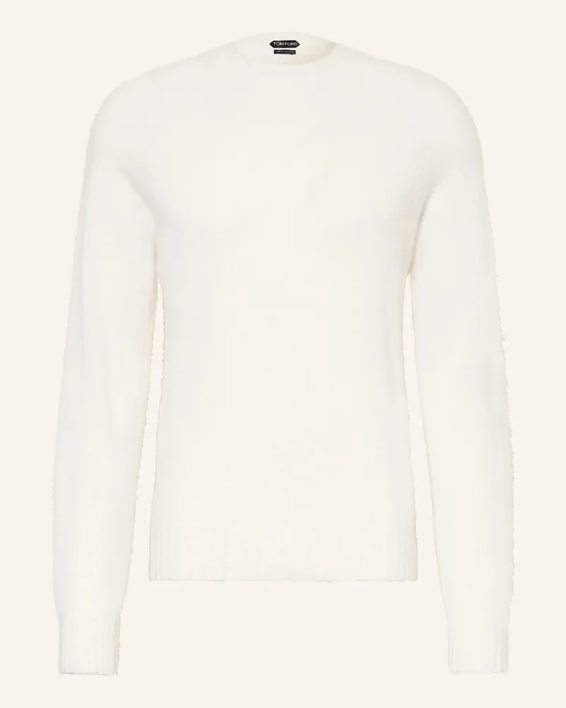 Tom Ford Cashmere-Pullover Ecru