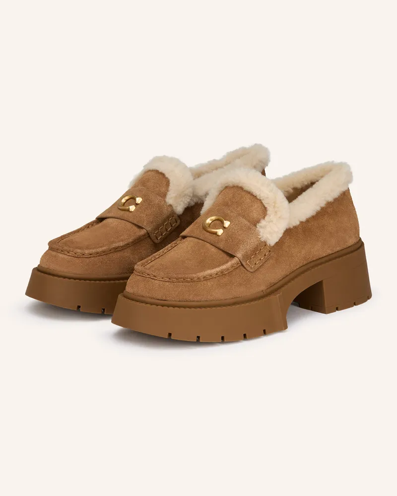 Coach Plateau-Loafer LEAH Cognac