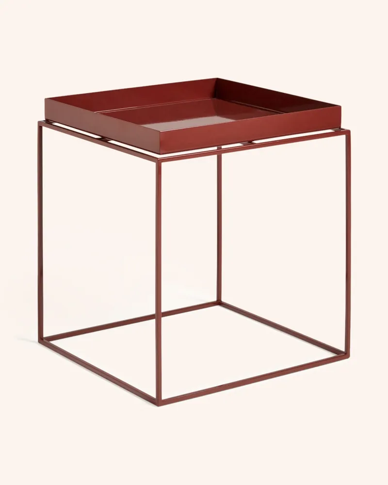 Hay Beistelltisch Tray rot Braun