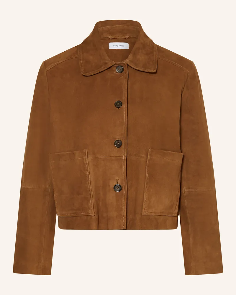Darling Harbour Lederjacke Cognac