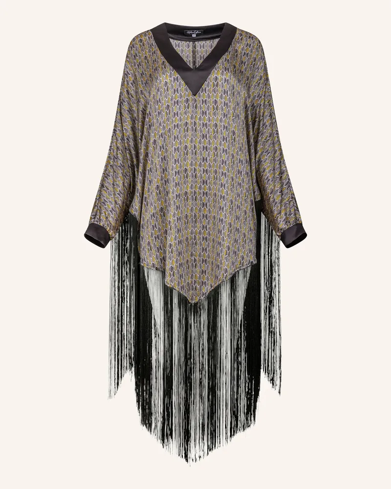 Helene Galwas Seidenponcho Kleid Jennifer silber Silber