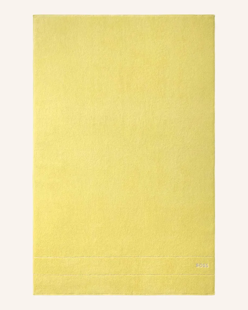 HUGO BOSS Badetuch Plain gelb Gelb